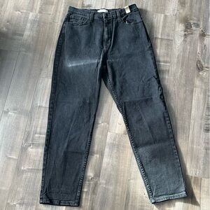 Vibrant Mom High Rise Straight leg Black Jeans Vintage Style